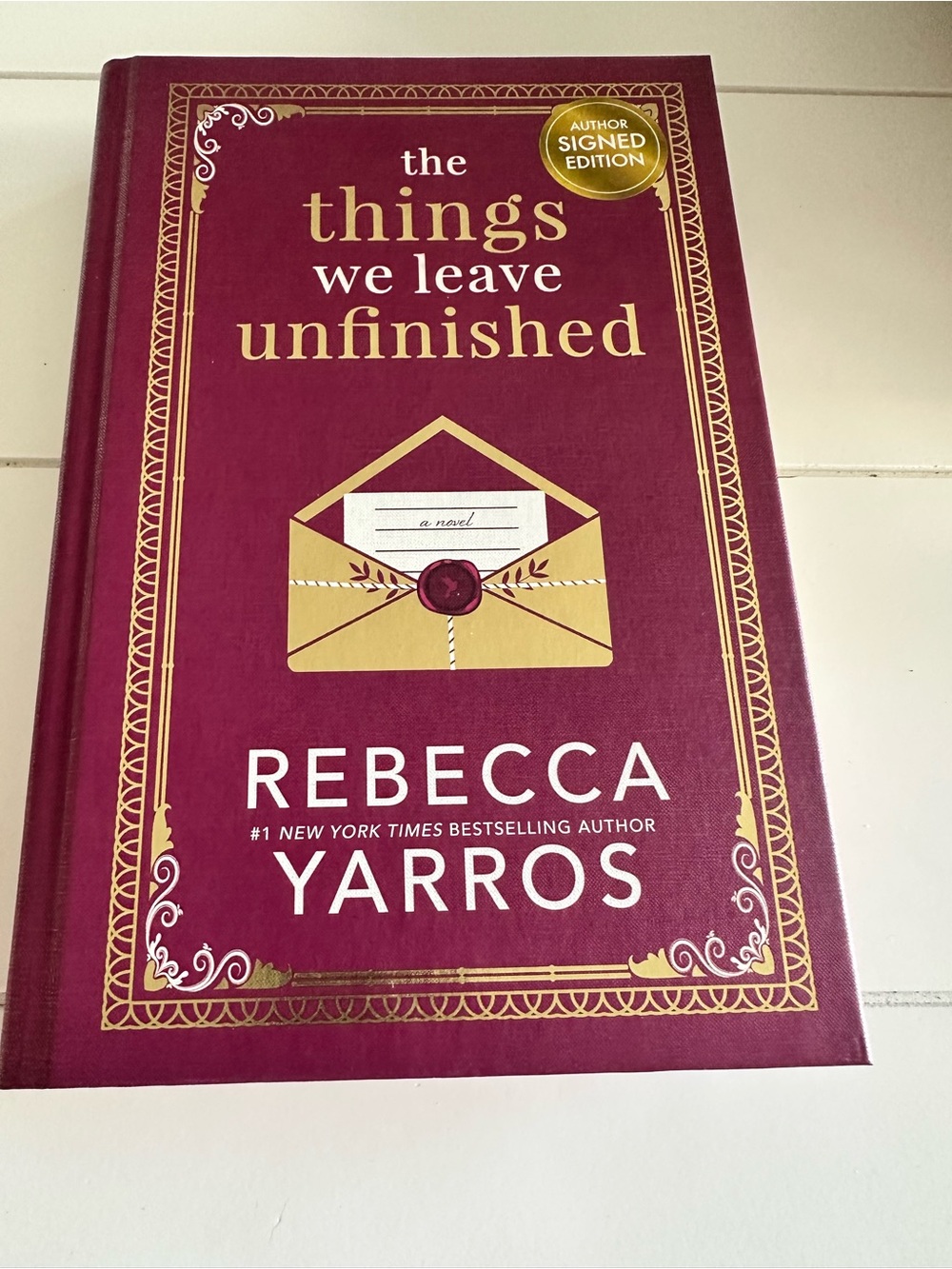 AUTHOR SIGNER - The Things We Leave Unfinished special edition